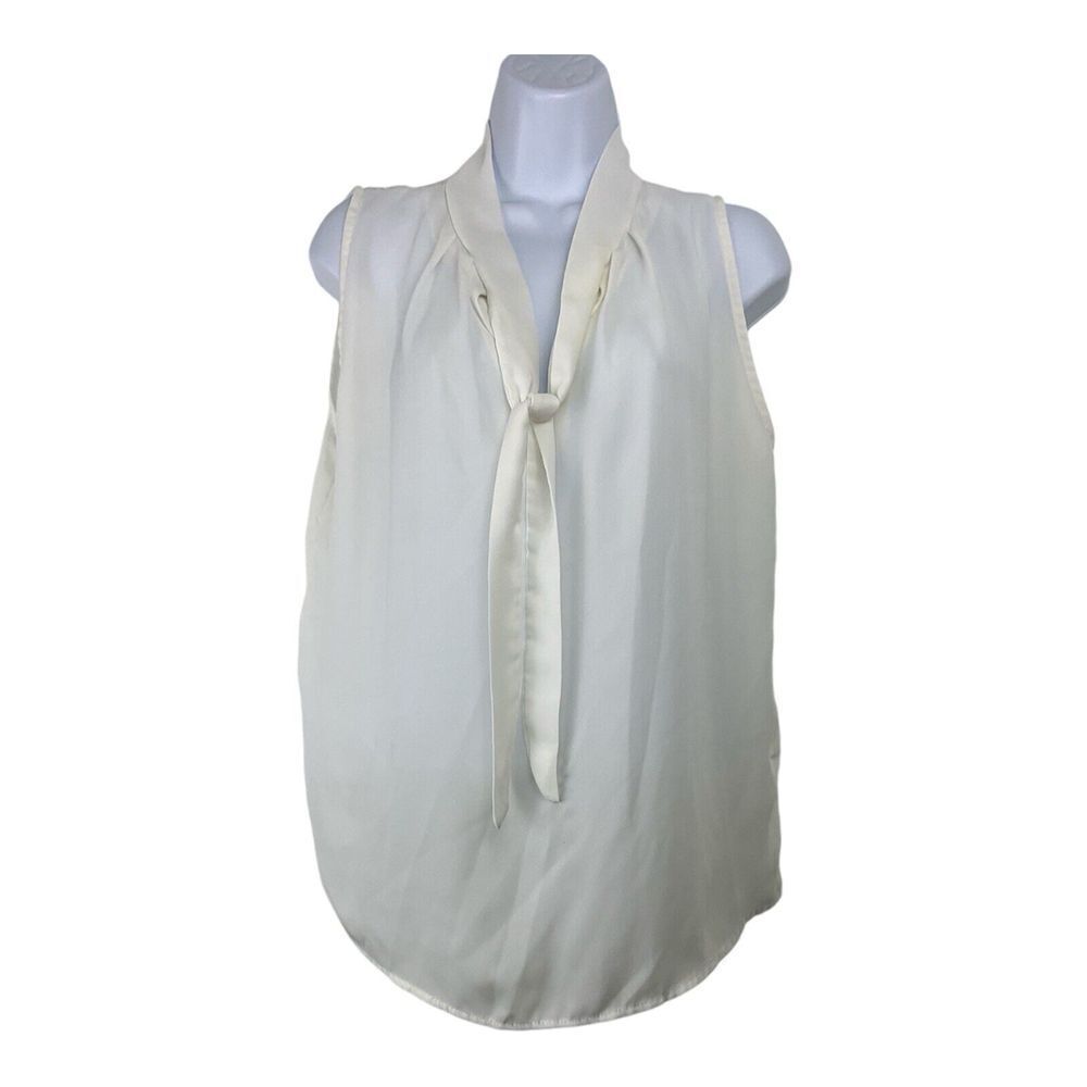 Vintage Boohoo Womens Sleeveless Blouse Sz‎ 6 Academia Old Money Minimalist Y2K